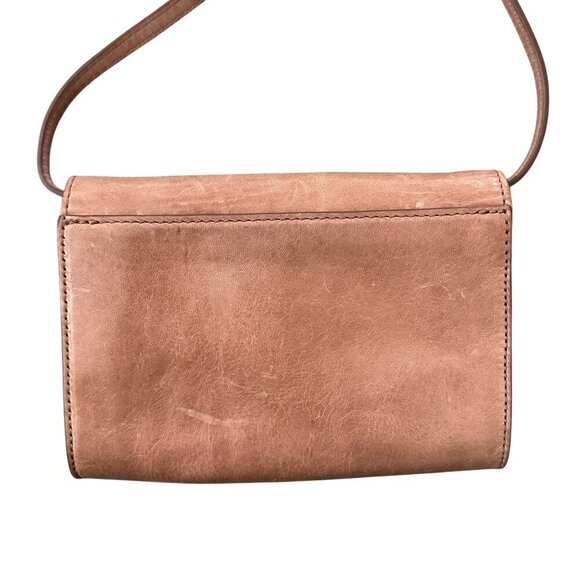Frye Melissa Natural Brown Clutch Crossbody Versatile Leather Bag Western - Picture 3 of 8